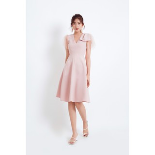 ĐẦM CÁCH ĐIỆU VAI PHỐI SHEER