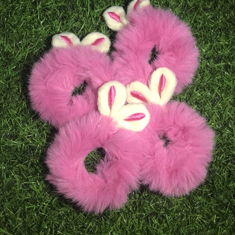 Dây Buộc Tóc Lông Tai Thỏ Xinh Xắn Đáng Yêu