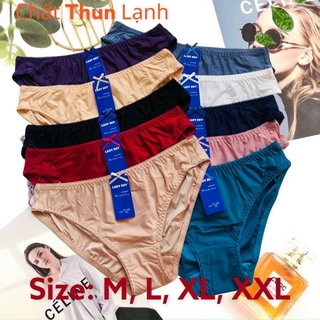 Combo 5 quần lót nữ thun lạnh trơn lưng thấp 585
