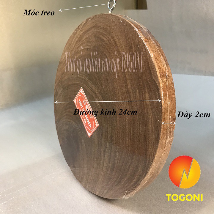 Thớt gỗ nghiến đường kính 29cm dày 4cm, Thớt nghiến tây bắc không tâm, không lên mùn, không nứt nẻ, Thớt tròn