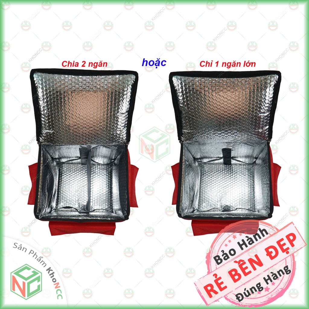 Balo Bao Túi Giữ Nhiệt Đa Năng 36 Lít - Chuyên Dùng Cho Quán Ăn Uống, Shiper Giao Hàng - NKT-7166-36L-D