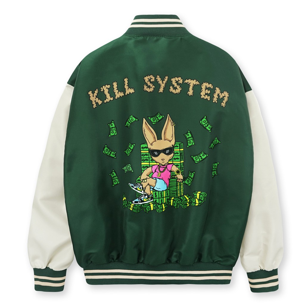 [KILL SYSTEM] - RICH HUMBLE VARSITY JACKET ( áo khoác dù) | BigBuy360 - bigbuy360.vn