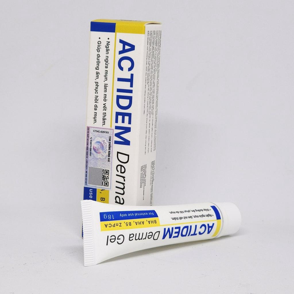 Gel giảm mụn, dưỡng ẩm da ACTIDEM Derma Gel 18g/40g