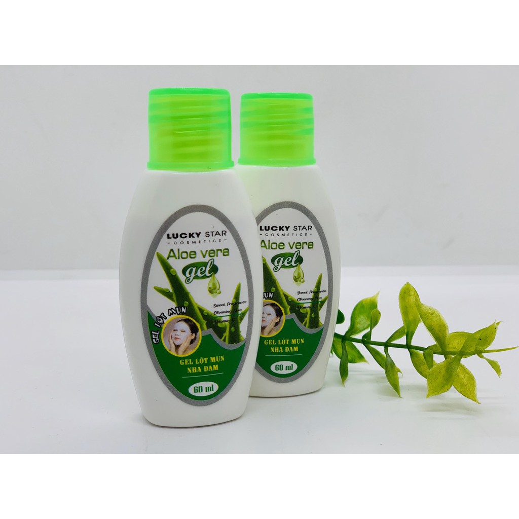 Gel Lột Mụn Nha đam Aloe Vera Lucky Star 60gram x 2 chai