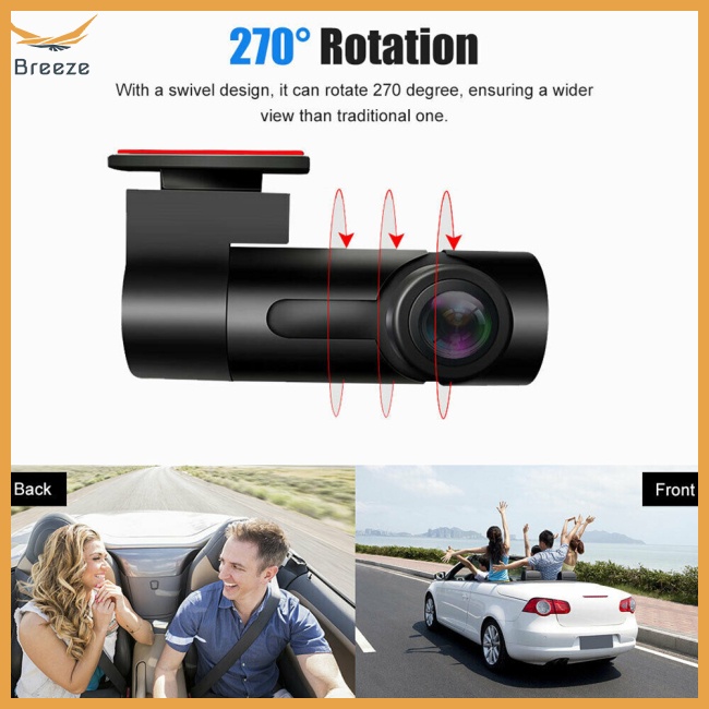 breeze G10 Hd Night Vision Driving Recorder Wide Angle Dash Cam Hidden Wireless Wifi Mobile Phone Parking Monitoring | BigBuy360 - bigbuy360.vn