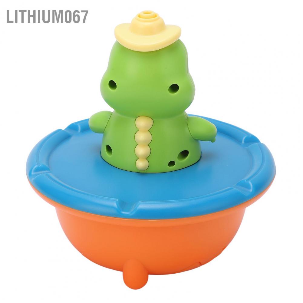 Lithium067 Vòi phun nước Crocodilian 5 chế độ đầy màu sắc Hình dạng cá sấu cho bé Bộ đồ chơi tắm trong phòng trẻ mới biết đi