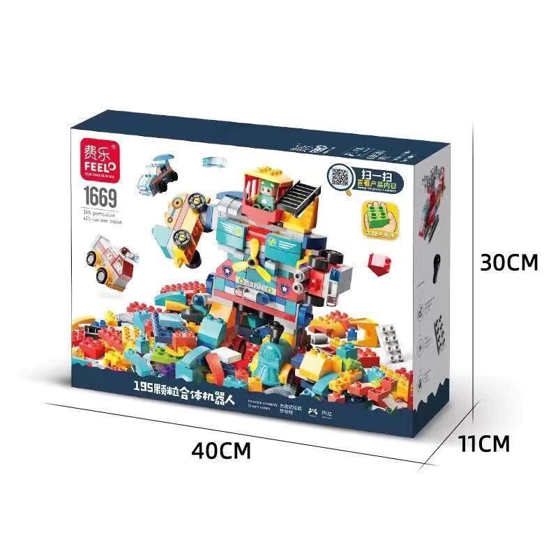 [siêu sale] Mô hình lắp ghép Duplo 195 chi tiết đồ chơi thông minh cho bé