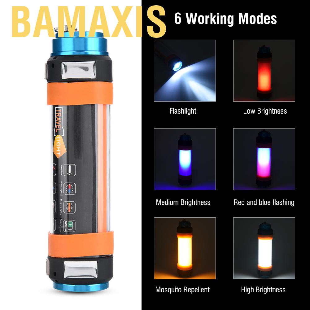 Multi functional Camping Lantern LED Flashlight Lamp Light Emergency Phone Charger