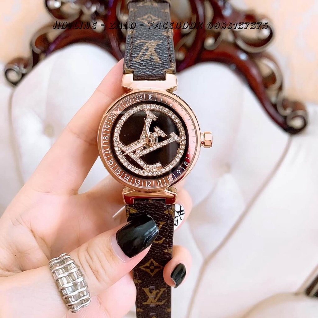 Đồng hồ lv nữ,dây da bò tự nhiên bảo hành 12 tháng | BigBuy360 - bigbuy360.vn