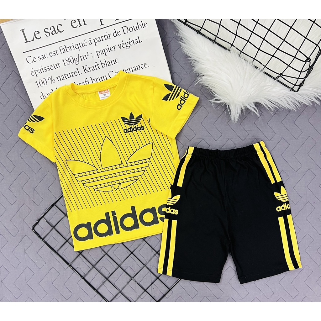 Đồ bộ bé trai cotton ngắn tay 20-37kg Jennie kids J475