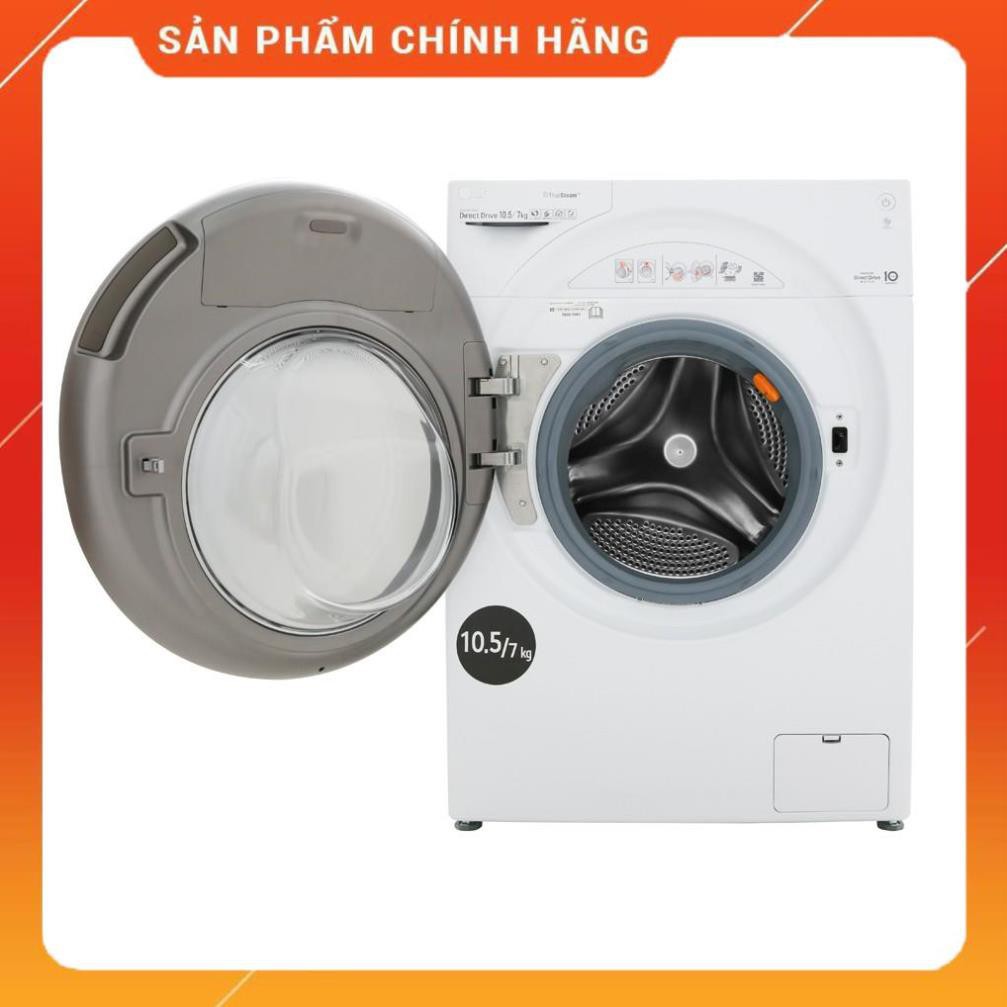 [ VẬN CHUYỂN MIỄN PHÍ KHU VỰC HÀ NỘI ] Máy giặt LG lồng ngang 10.5 kg giặt , 7 kg sấy FG1405H3W1 24/7