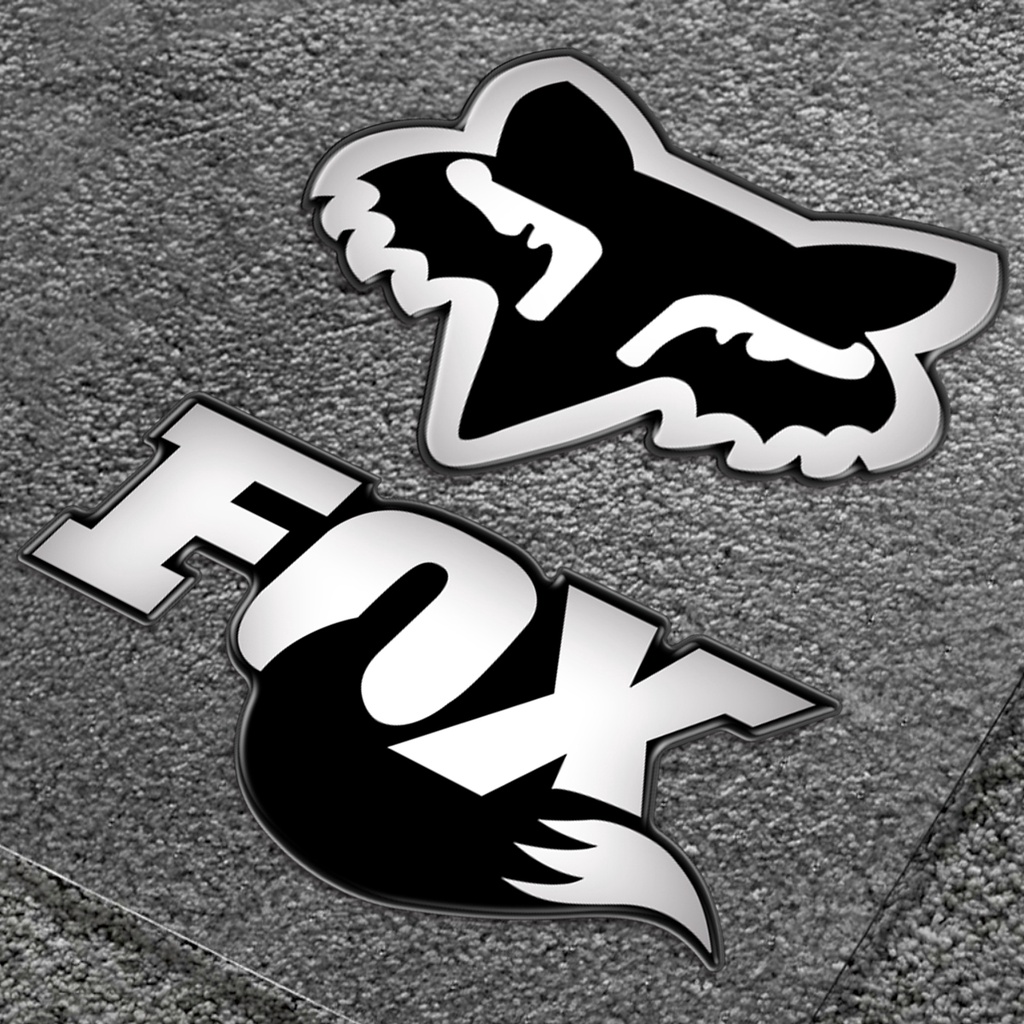 Logo Dán Xe Mô Tô Hình dán tem FOX epoxy cho đề can xe máy