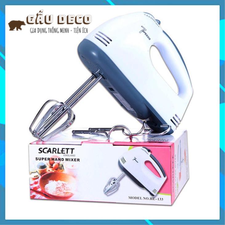 Máy Đánh Trứng Cầm Tay Máy Đánh Trứng Mini Cầm Tay Scarlett 7 Tốc Độ Cực Mạnh - Hoạt Động Êm Ái