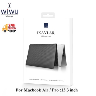 Mua Wiwu iKavlar case cover Macbook Air / Pro 13.3 inch 2020 / 2021 / Macbook M1 . Ốp vân carbon siêu mỏng chống sốc cho Mac