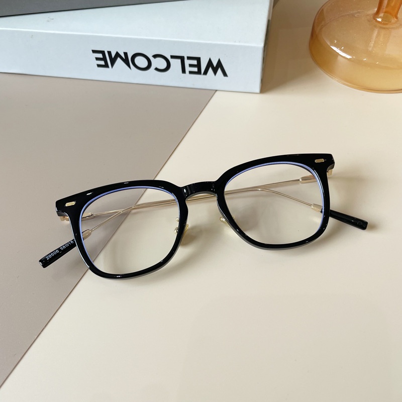 Gọng kính cận hợp kim thời trang nam nữ cao cấp cốt càng mảnh chắc chắn chống tia bức xạ và ánh sáng xanh HANASO 089