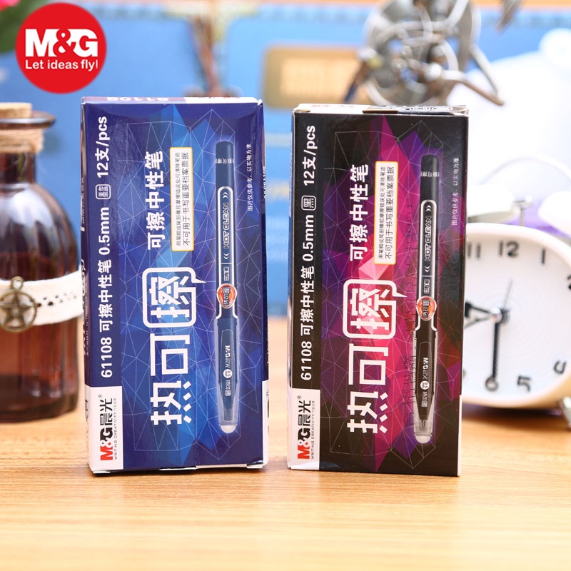 Bút bi tẩy AKP61108 nét 0.6 kiểu bi viết cực êm và xóa sạch sẽ