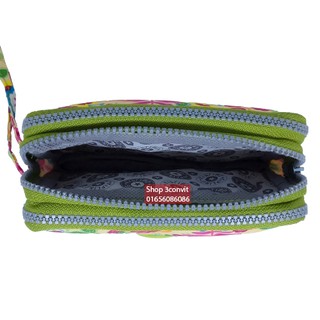 Ví cầm tay 3 ngăn Kipling 18*10 cm