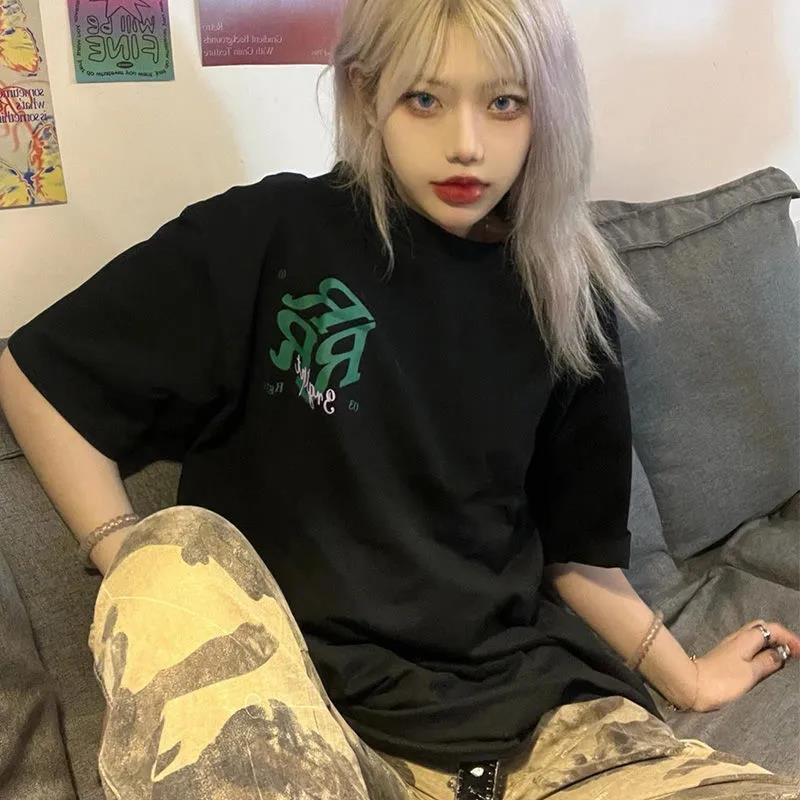 NRVP Áo Thun 100% Cotton Dáng Rộng Thời Trang Hàn Quốc Cho Nữ