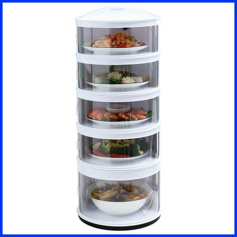 LỒNG BÀN ĐỰNG ĐỒ ĂN 5 TẦNG GIỮ NHIỆT CHỐNG BỤI , CHỐNG CÔN TRÙNG ĐA NĂNG TIỆN DỤNG
