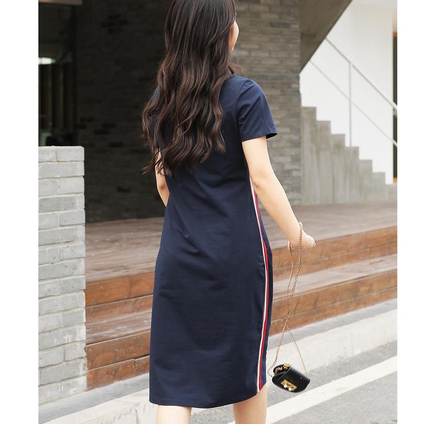 ĐẦM NỮ BIGSIZE QUẢNG CHÂU CAO CẤP,HÀNG EXMOL CHÍNH HÃNG,DÁNG DÀI,SUÔNG,CỔ TRÒN,NGẮN TAY,CHẤT THUN COTTON (50kg-80kg) | BigBuy360 - bigbuy360.vn