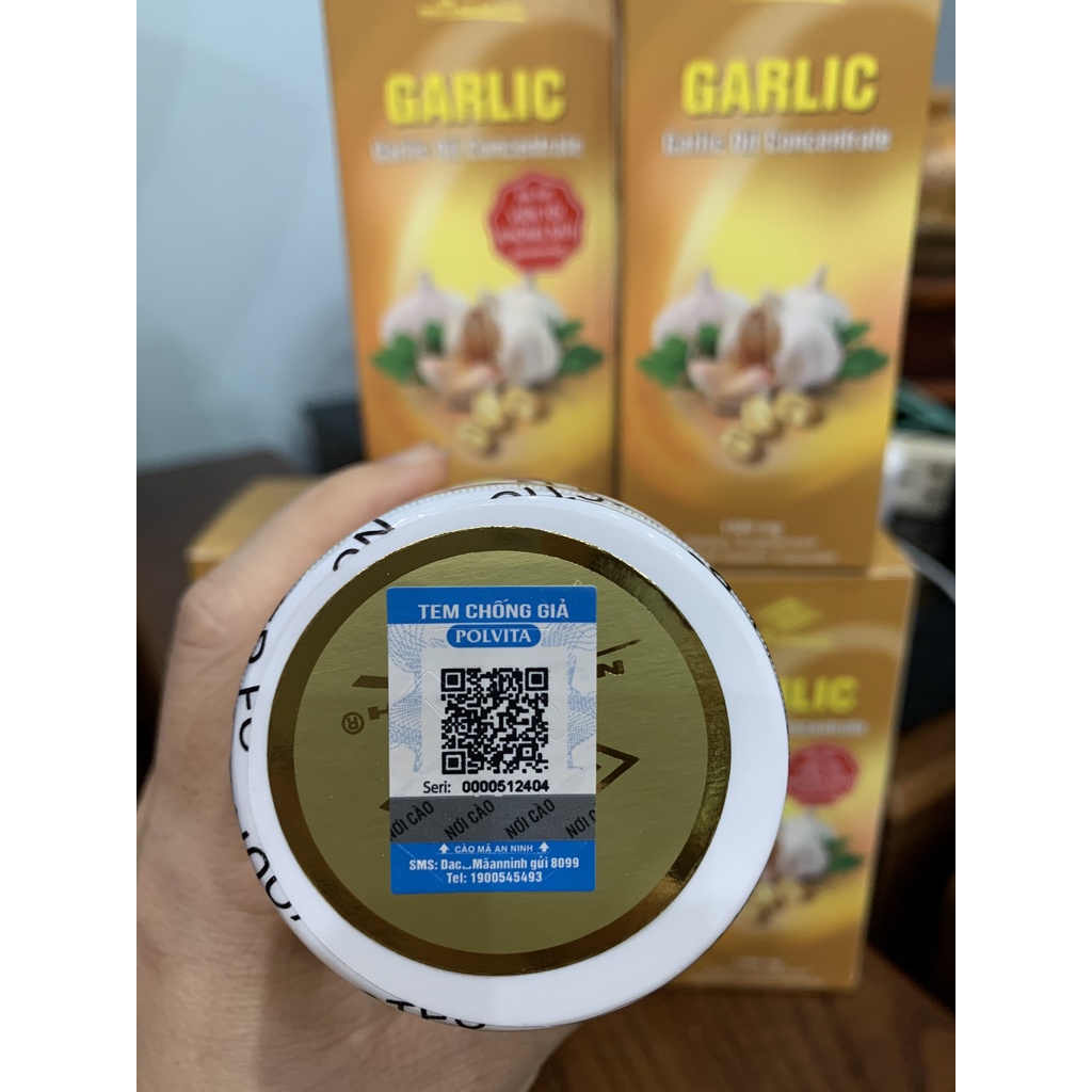 Tinh dầu tỏi gừng Garlic Oil Concentrate NuHealth Mỹ lọ 300 viên Tăng Cường Đề Kháng