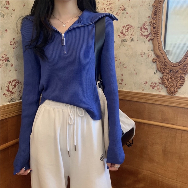 Quần áo mùa thu mới cho phụ nữ 2021, áo mùa xuân, kiểu mới, áo len dài tay, áo khoác nổ, mỏng | BigBuy360 - bigbuy360.vn