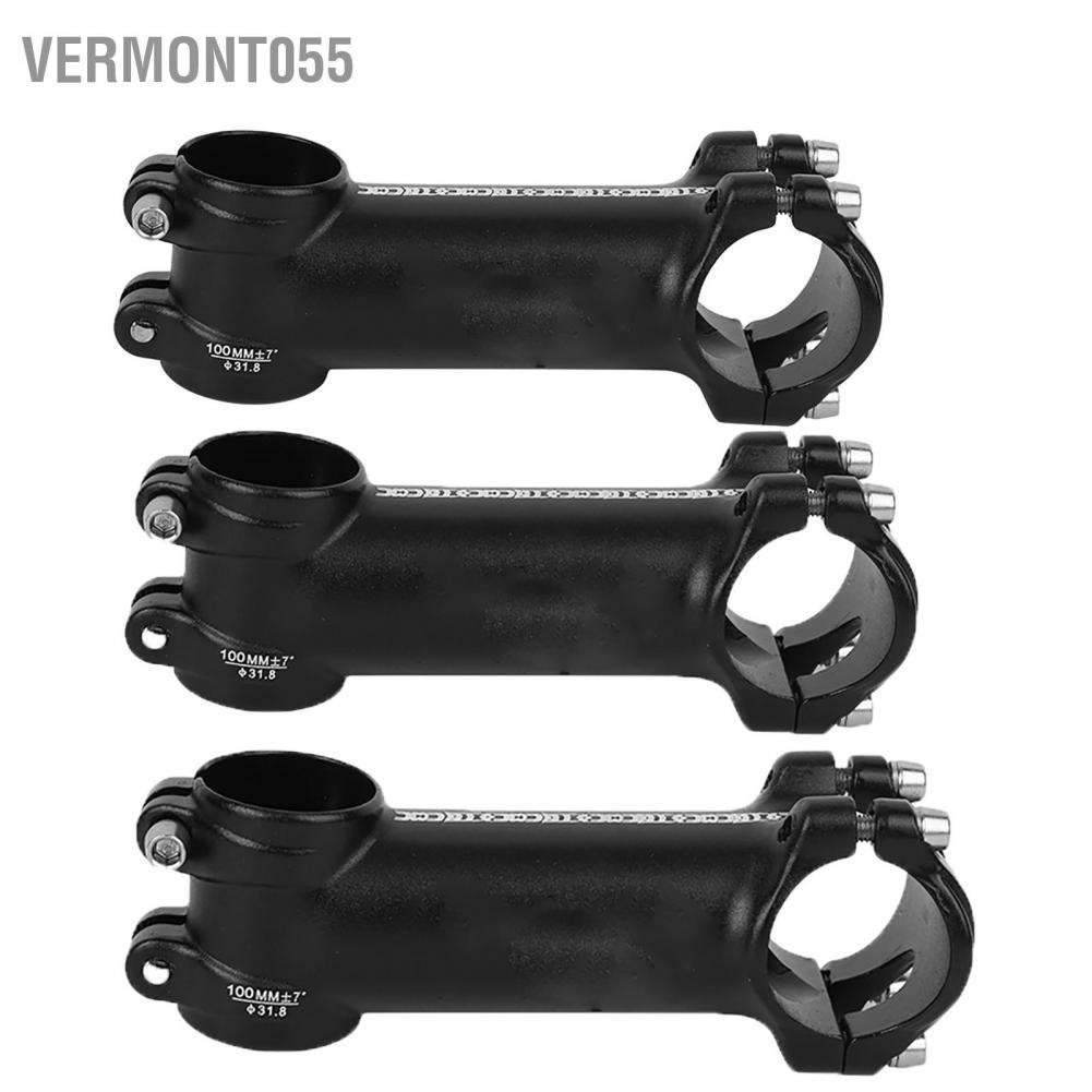 Vermont055 Aluminium Alloy High Strength Black Simple Generous Safer Riding Road Bike Stem Mountain Bicycle Cycling Accessory
