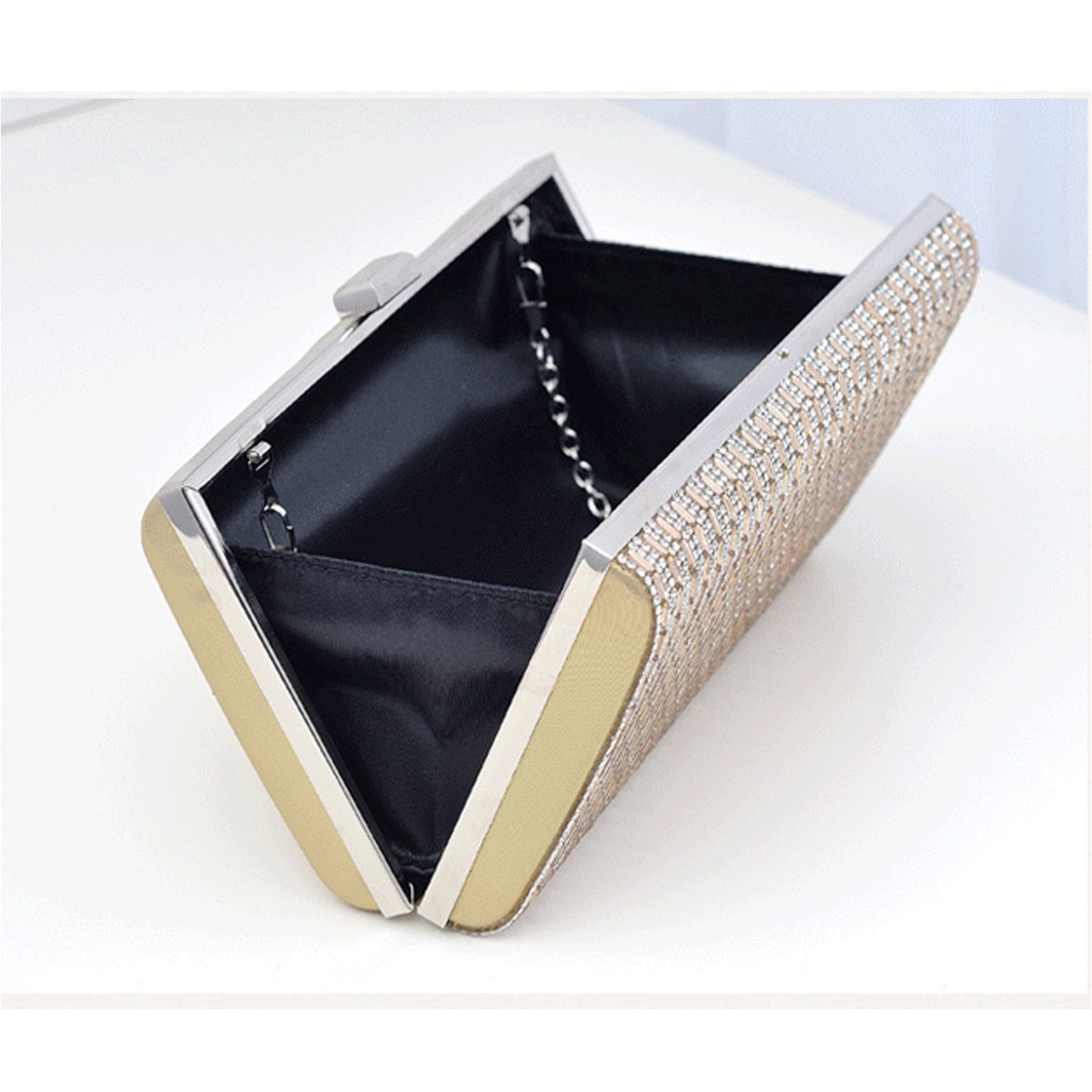 Ví dự tiệc cầm tay đính đá sang trọng N601(295) | BigBuy360 - bigbuy360.vn