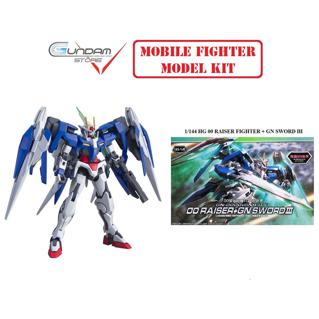 Mô Hình Gundam HG 00 Raiser Gn Sword 3 TT Hongli 1/144 Đồ Chơi Lắp Ráp Anime