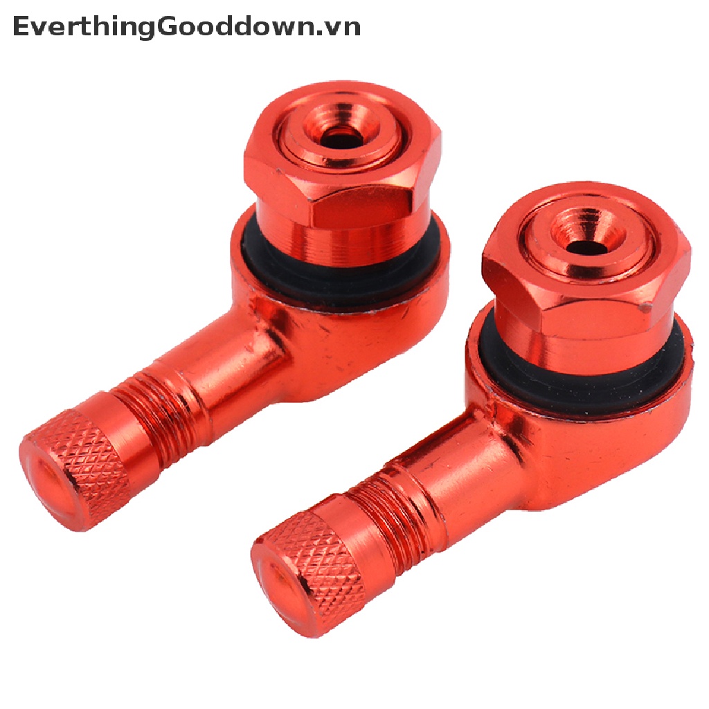 Everthingooddown Van Bánh Xe Máy 2 x CNC Góc 90 Độ Bằng Nhôm