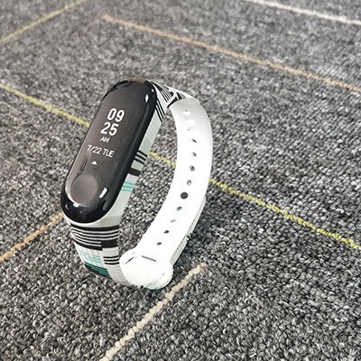 Dây đeo Silicon Họa Tiết Rằn Ri Xiaomi Miband 3