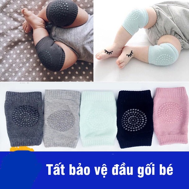 Vớ/ Tất Tập Bò Chống Trượt, Bảo Vệ Đầu Gối Cho Bé (hàng loại dày)