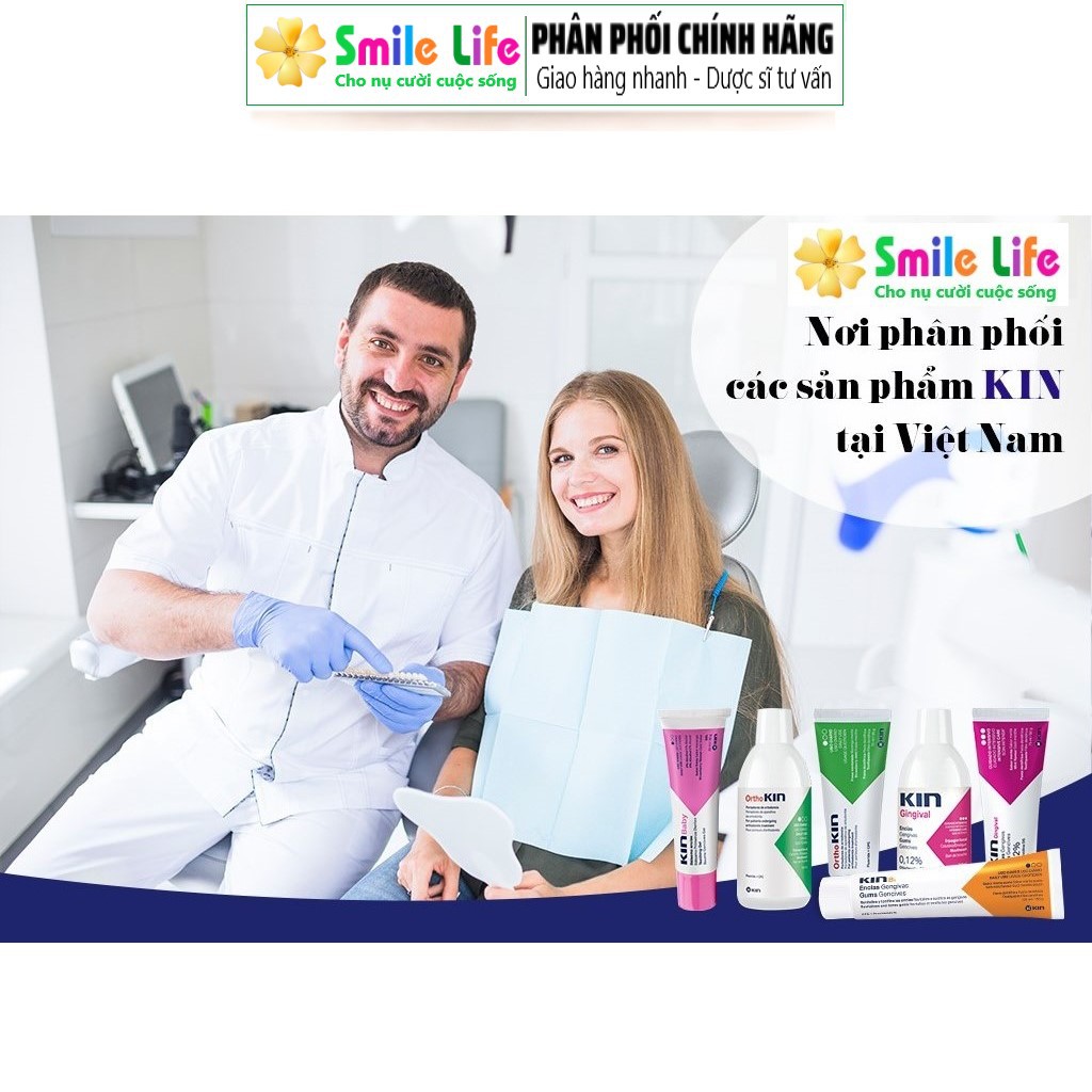 SMILE LIFE | [2 Chai] Súc Miệng KIN Gingival 250ml ® (Chlohexidine 0.12%) - Sát Khuẩn Miệng Họng, Viêm Nướu
