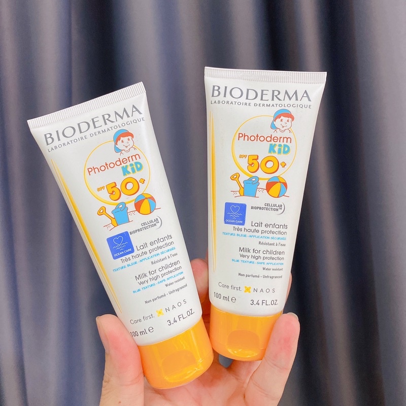 Kem chống nắng bioderma Photoderm Kid SPF50+ dành cho trẻ em 150ml nội địa Pháp