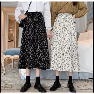 Chân váy hoa nhí thiết kế vintage