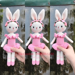 Thỏ Len Nhồi Bông - Thú Bông Len Handmade Đan Móc Thủ Công Bằng Tay