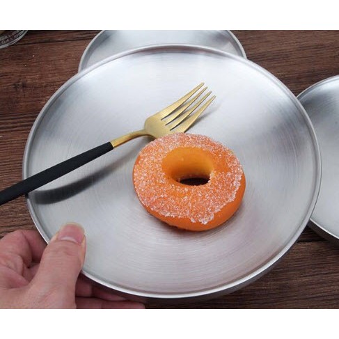 Dĩa inox 304 2 lớp đựng thức ăn bánh kẹo Fairy ALR332