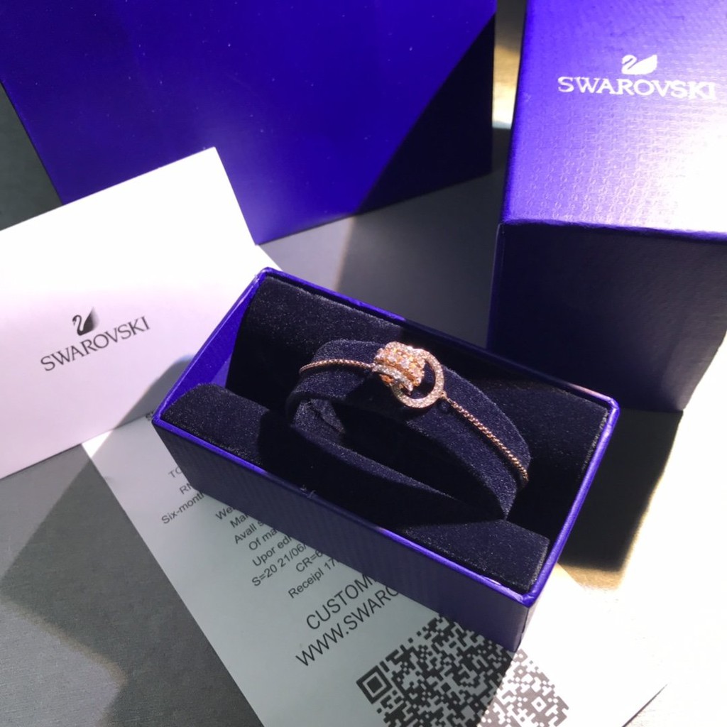 Vòng Tay Hai Lớp Mạ Vàng Hồng 18K Thời Trang 2023 5537123