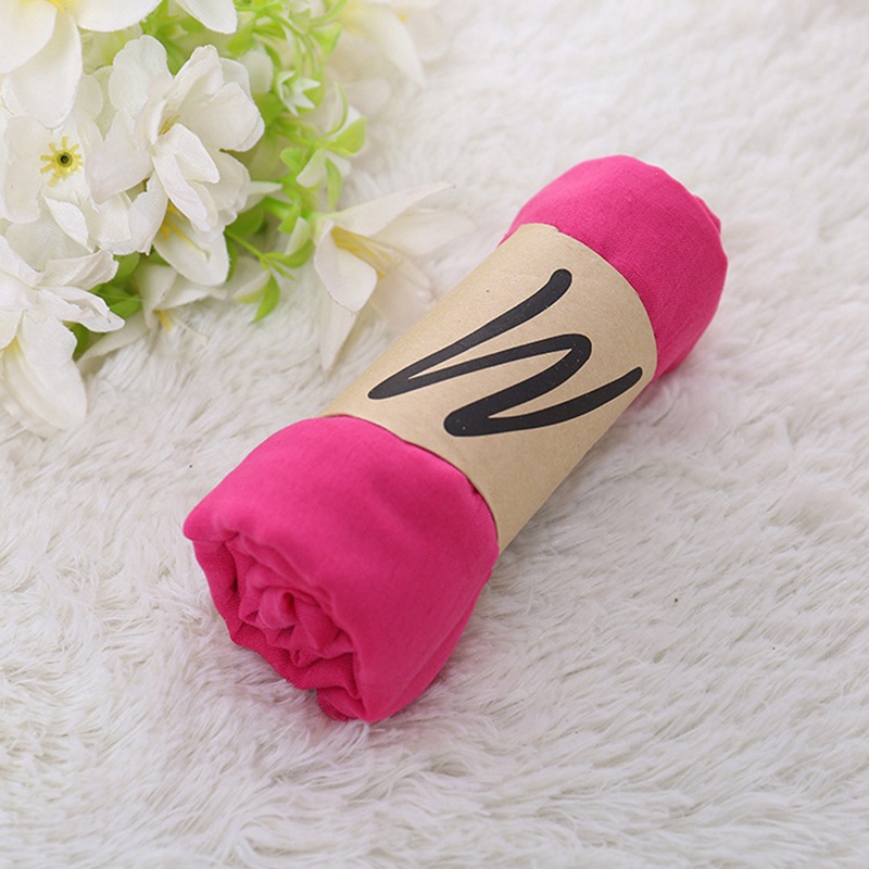 Khăn Choàng cotton Và linen Màu Xanh Dương/180*50All Mới