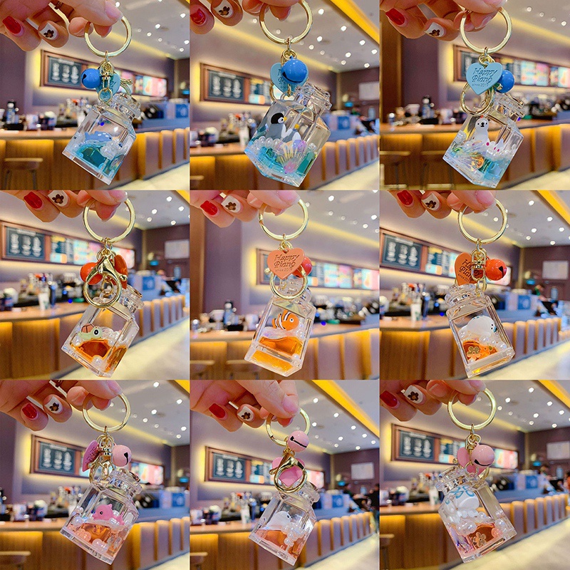 Móc Khóa Hình Động Vật Biển Nổi Dễ Thương Sáng Tạo