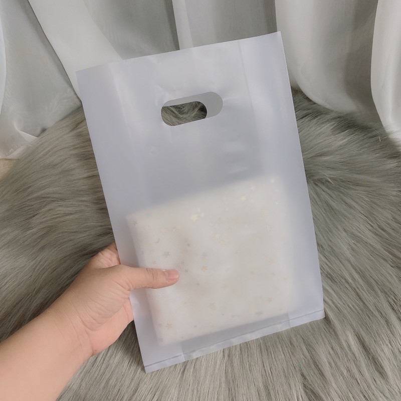 1KG bọc mờ sang trọng size 17 x 25 cm đựng mỹ phẩm, phụ kiện