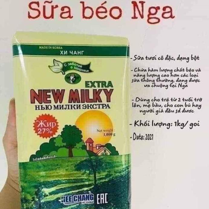 [XẢ KHO+FREE SHIP] sữa béo nga New Milky Extra 1kg