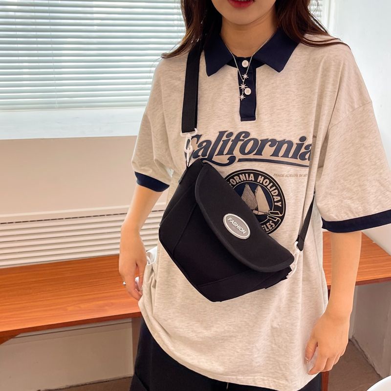 Oeteo Túi Đeo Chéo canvas Mini Thời Trang Cho Nam Nữ