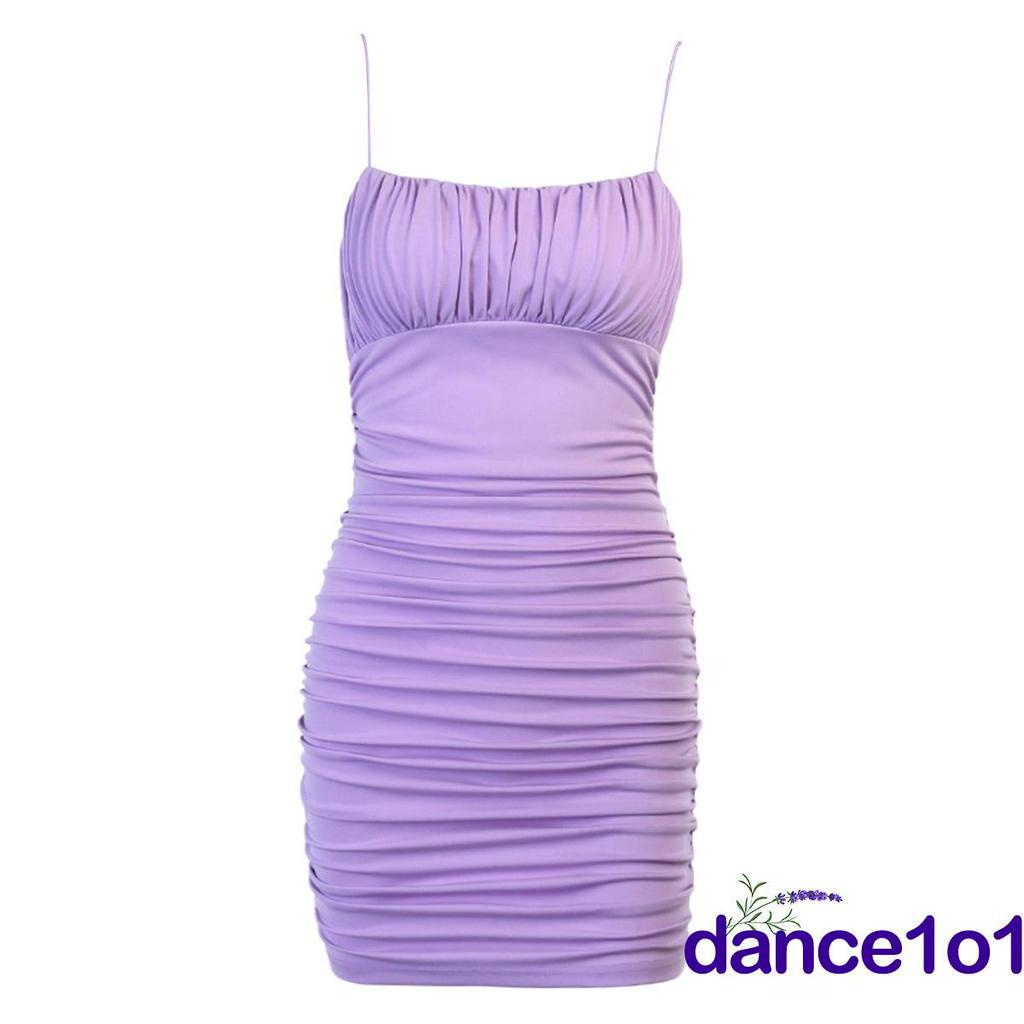 Đầm không tay Màu Trơn Gợi Cảm