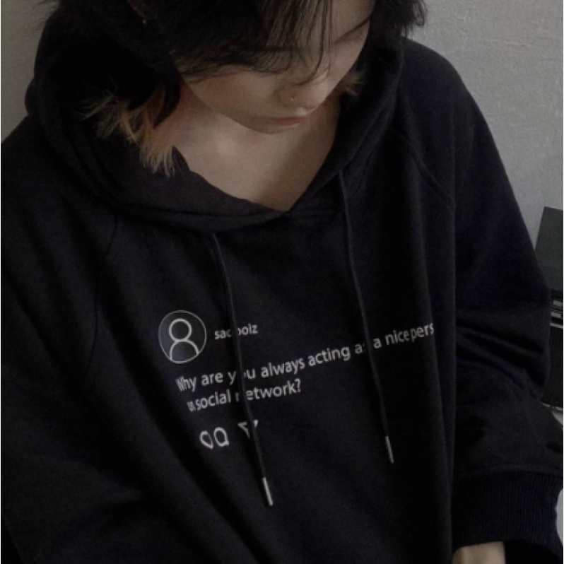 Áo Khoác SADBOYZ SADTAGRAM HOODIE FULL TAG HÃNG Nón 2 Lớp Chất Nỉ Ngoại Cap Cấp - DIONS Store