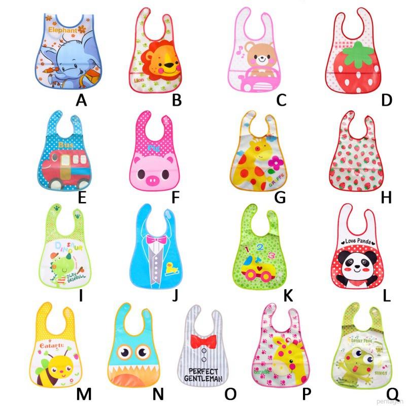 Yếm em bé họa tiết hoạt hình nhiều màu sắc xinh xắn