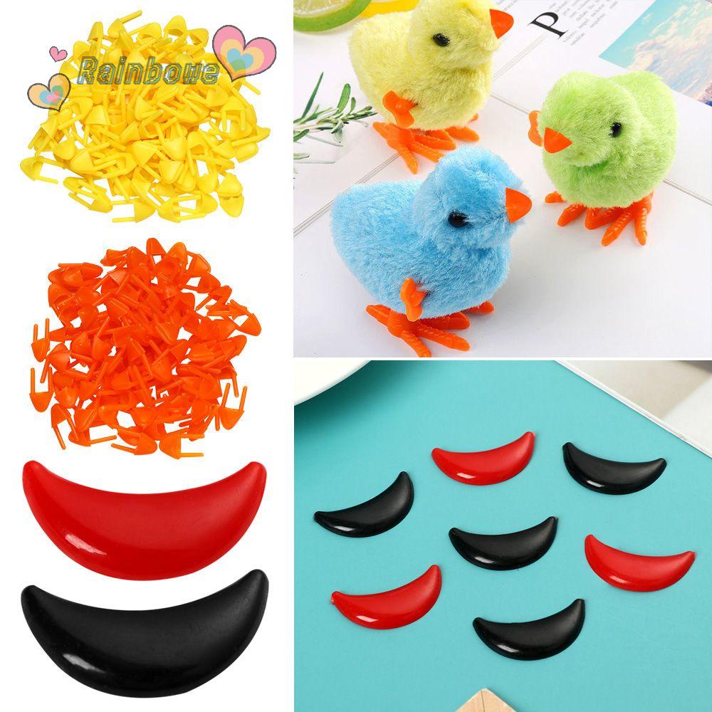 Set 100 Miệng Gà Nhựa 10x26mm / 18x10mm Làm Đồ Thủ Công