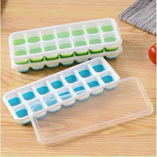 Khay đá, khay trữ đông đồ ăn dặm có nắp đậy silicon