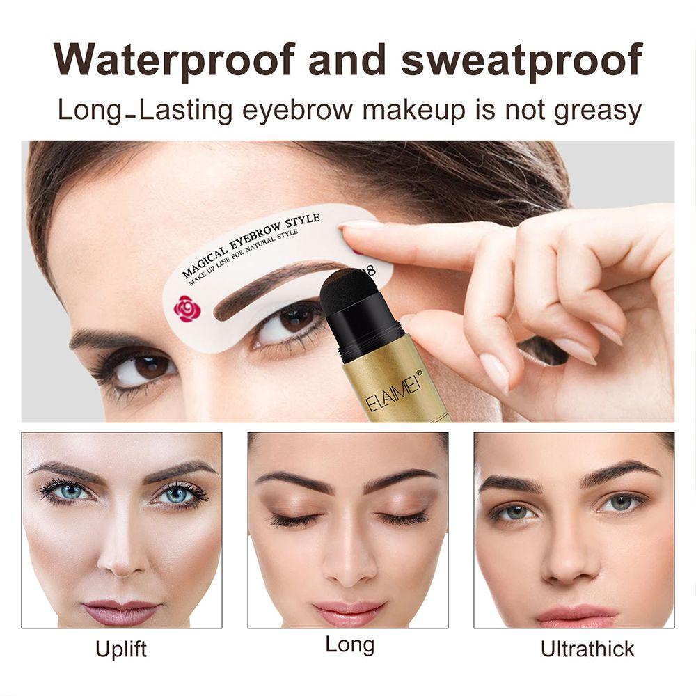 Con Dấu Trang Điểm Lông Mày Hai Đầu Chống Thấm Nước Màu Sắc Tự Nhiên
