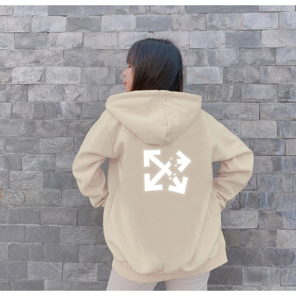 Aó khoác nỉ Hoodie phản quang Off White, Áo khoác nỉ nam nữ họa tiết hình cá tính - PQ35KN | BigBuy360 - bigbuy360.vn